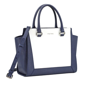 Two-Tone Classic Double Handle bag