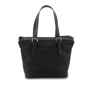 Nylon with Leather Crossbody Handbag