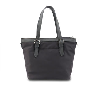 Nylon with Leather Crossbody Handbag